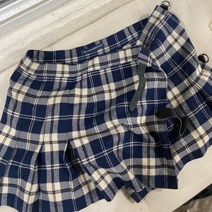 Brandy Melville plaid wrap skirt